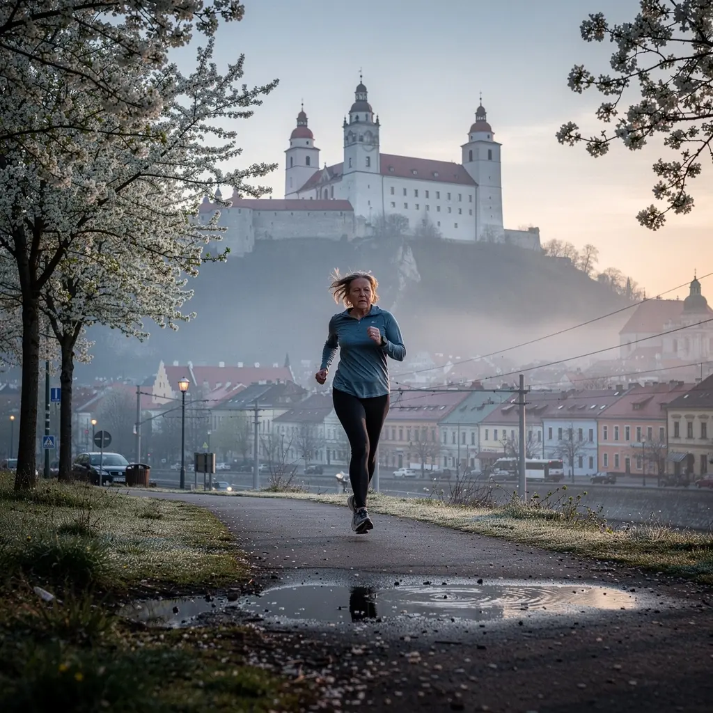 An iconic image of Bratislava Castle perched on a hilltop, overlooking the city and the river below.